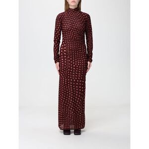 Polka-Dot Jersey Turtleneck Long Sheath Dress Stella Mccartney